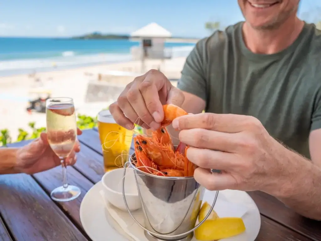 Surf Club prawns_Mooloolaba_Credit Visit Sunshine Coast